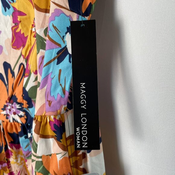 Maggy London Woman Floral Ruffled Swing Dress - Picture 12 of 13